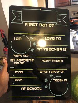 First Day Of school Sign