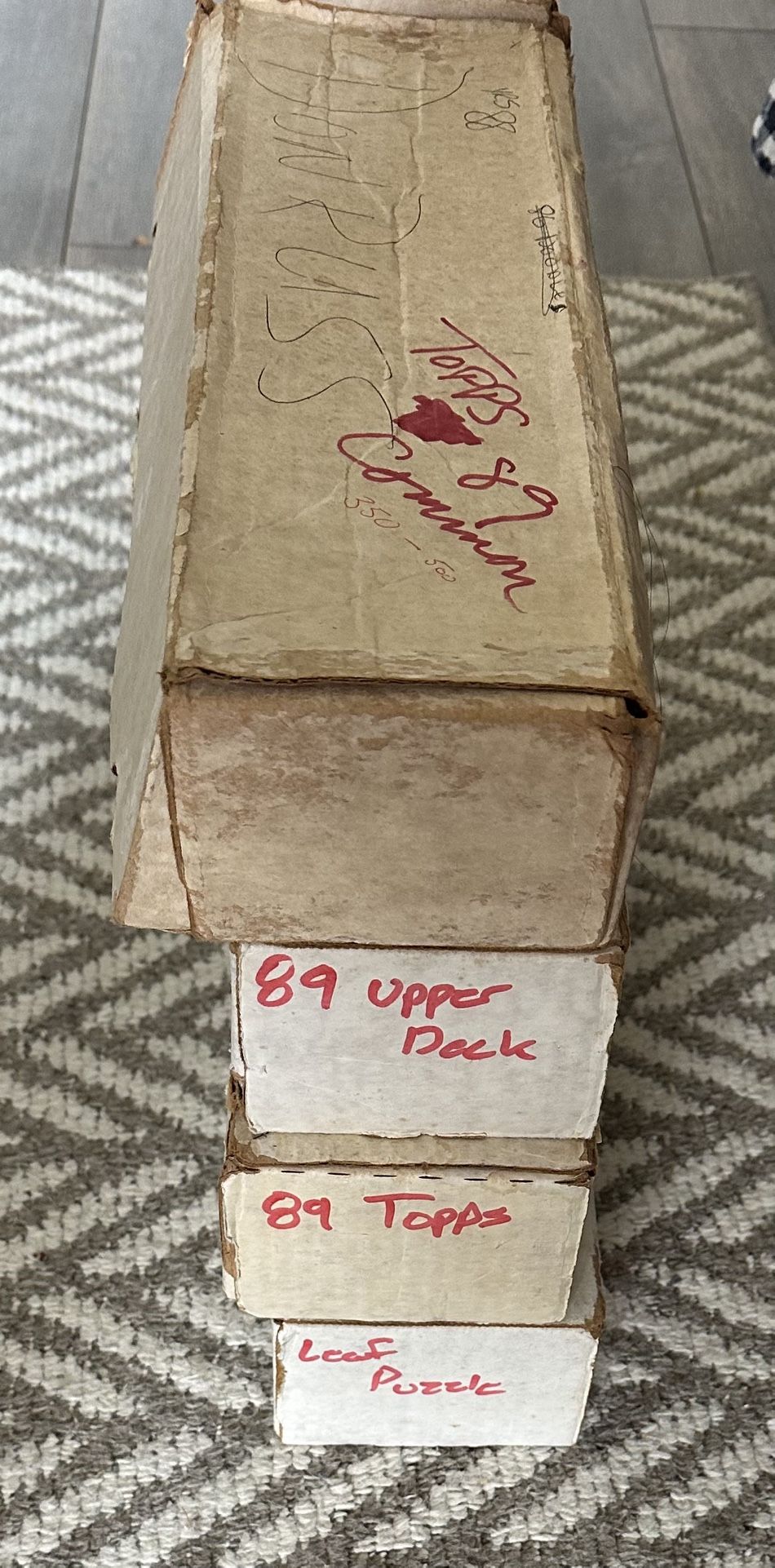 Vintage Sports Cards For Storage Container