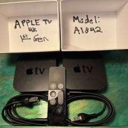 Two (2) Apple TV 4k Generation 1