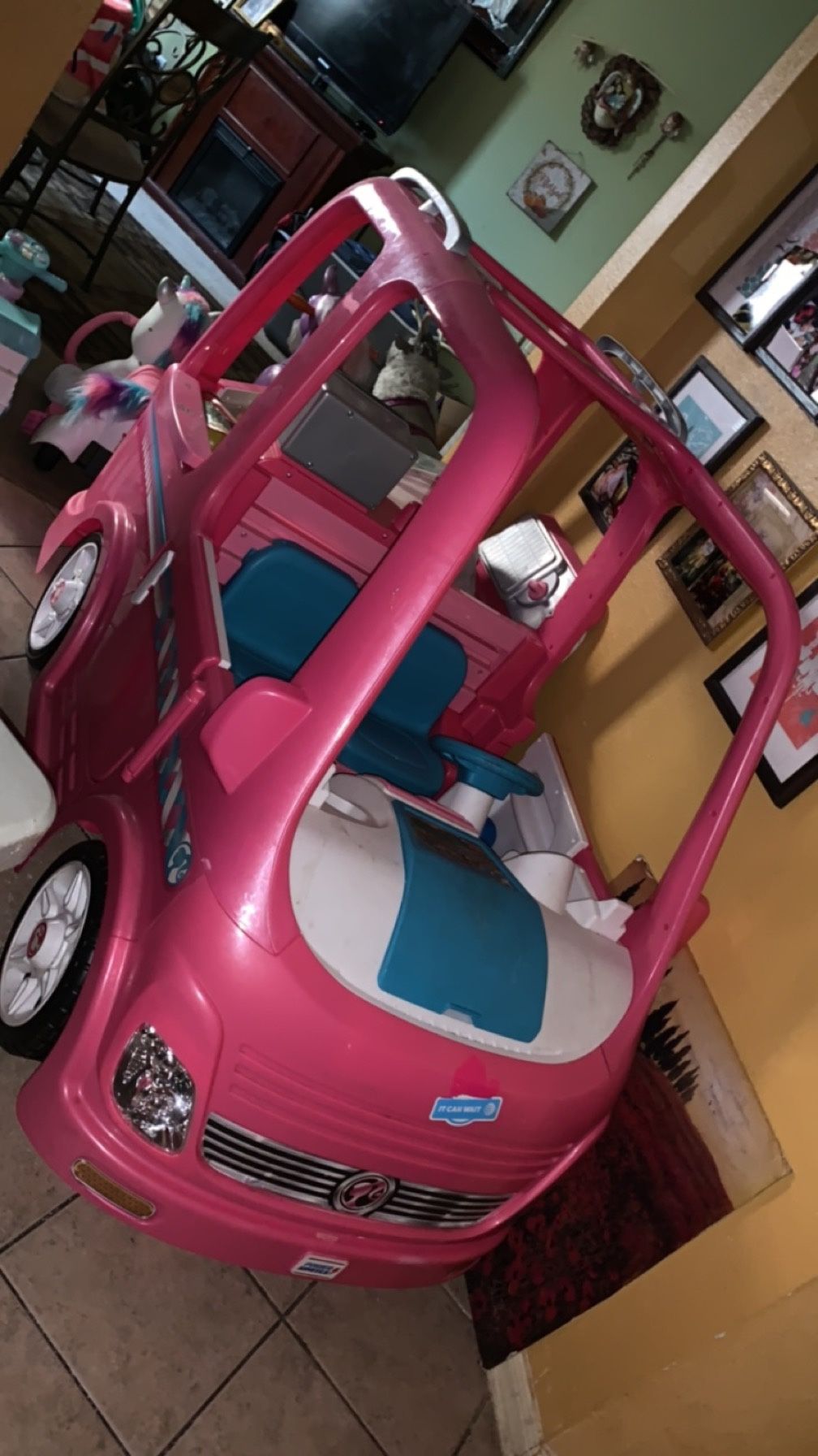 Car Barbie Ride On Power Wheels Barbie Corvette 1990 Vintage Power