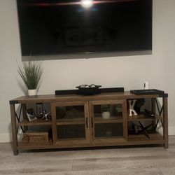 Rustic Modern Tv Stand Living Room Entertainment Center