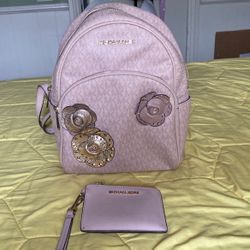 Michael Kors backpack/change purse