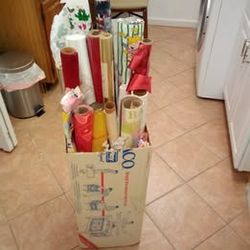 Fourteen Rolls of Wrapping Paper