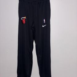 Nike NBA Miami Heat Mens Large Player Training Basketball Pants Dri-FIT Joggers