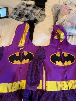 Girls batgirl hoodie sweater $8.00 size 6x only