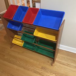 Toy Storage Organizer with some bins