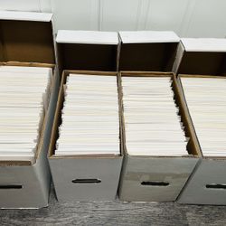 COMIC BOOK SHORT BOX FILLED WITH BACKING BOARDS! Only $15 each.