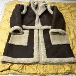 Woman Brown Coat L