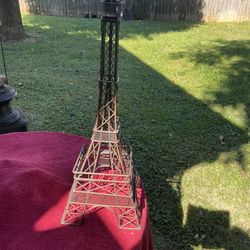 Paris Eiffel Tower 34" Tall Metal Wire Sculpture Indoor/Outdoor Decor-Garden