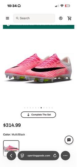 Nike Mercurial Soccer Cleats Pink Multi/Black