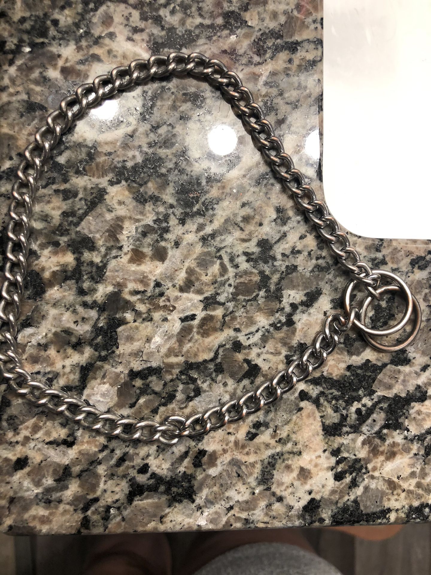 14in chain dog collar
