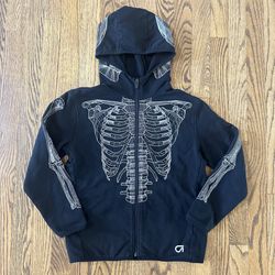Size 8 / 9 (medium) Gap Skeleton Hooded Sweatshirt Hoodie