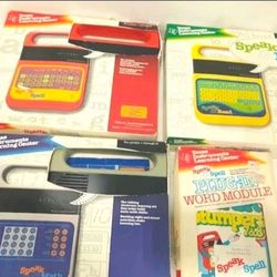 TX Instraments Speak & Spell,  CIB, Speak & Math , Plus Speak & Read Lot