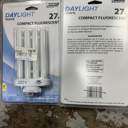 (2) New Feit Electric Daylight Compact Fluorescent 27w. $5 Takes Both. Must Pickup