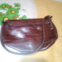 Brown Leather Handbag Purse