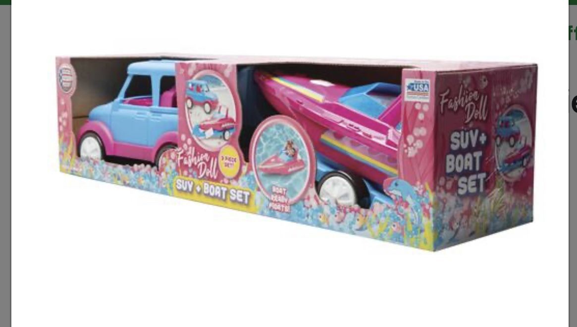 Barbie underatted Dolls Boat SUV