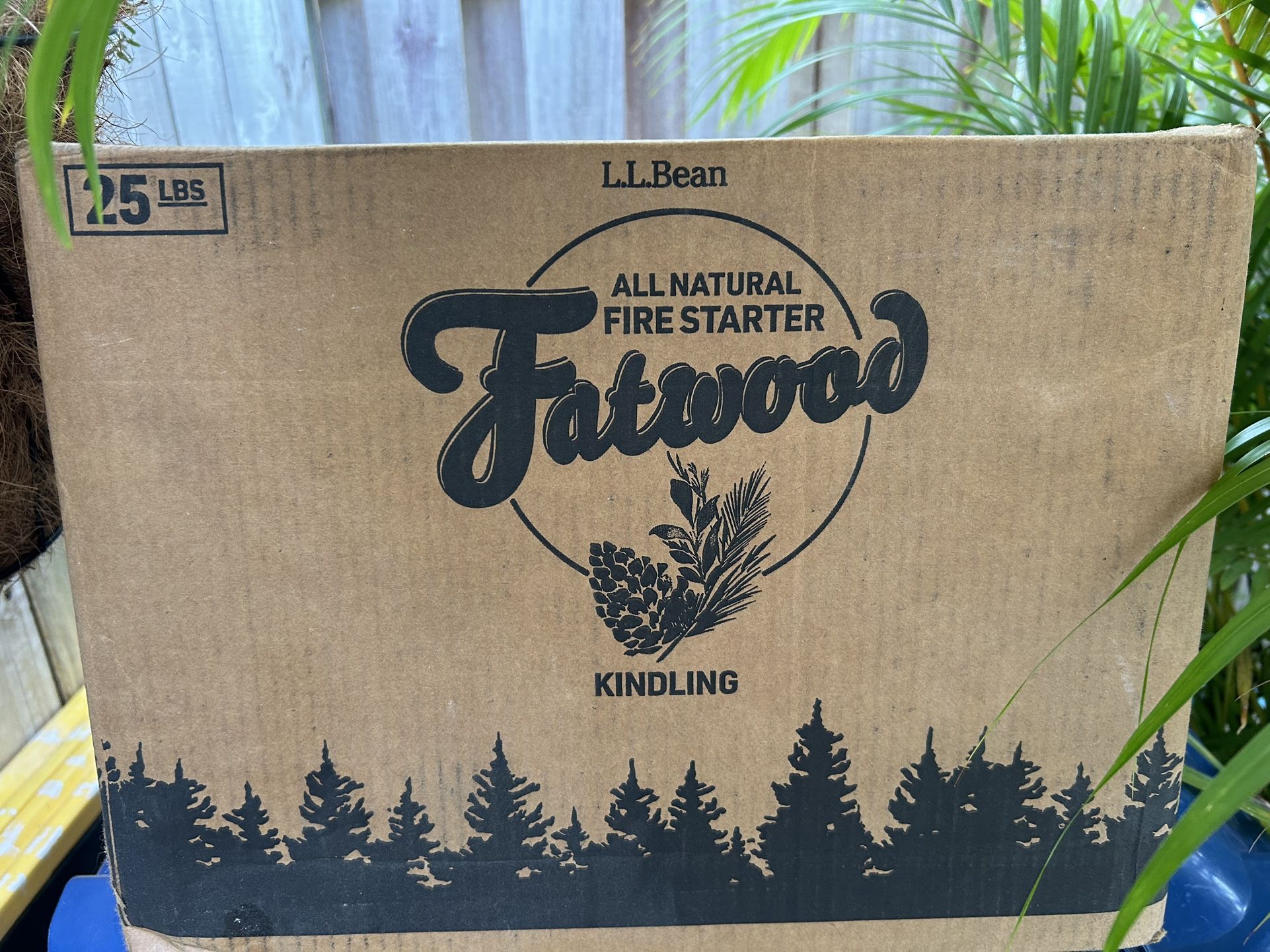 Fatwood Kindling 25lb Box New 