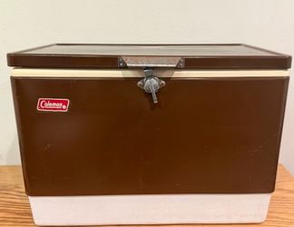 Vintage Coleman Snow-Lite Low Boy Steel Cooler
