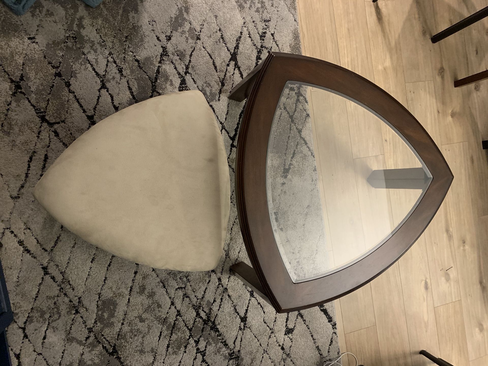 Coffee Table with Ottoman