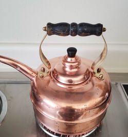 Vintage Simplex Copper Whistling Kettle Newey & Bloomer England Pat. (contact info removed)’s-1940’s