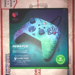 PDP Gaming REMATCH Advanced Wired Controller Licensed for Xbox Series X|S/Xbox One/PC - Green Glitch