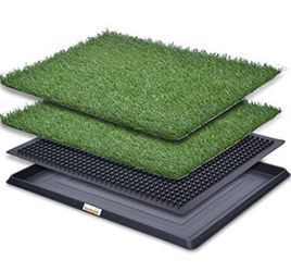 Large Dog Grass Pad with Tray