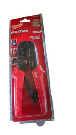 NEW Milwaukee 48-22-3076 Ratcheting Modular Crimper & Stripper RJ45 RJ11 RJ12 Network Tool