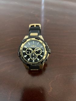 New Invicta Aviator Black And Gold