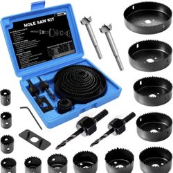 Brand New 22 Piece Hole Saw Kit