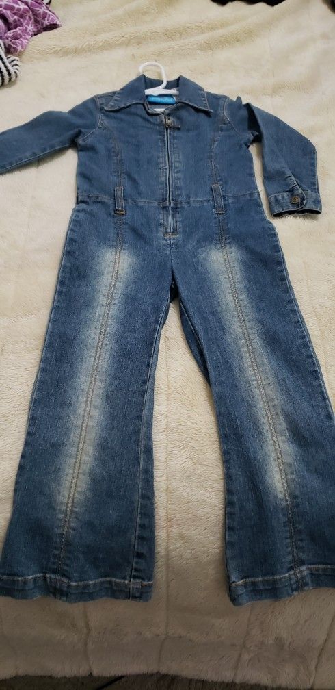 Girls Jean Jumpsuit Size 5!!