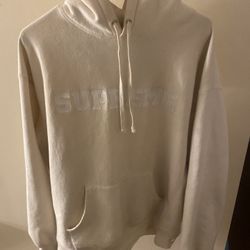 Supreme Hoodie (Beige) — Size Large