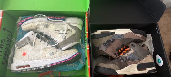 Nike Off-White Air Force 1 & Jordan 3 Sneakers
