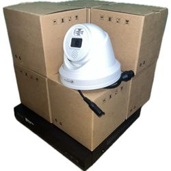 Combo NVR 8 Channels, 4 Cams Motion 6MP, 1TB Hard Drive