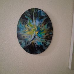 Abstract Fluid Art On Canvas