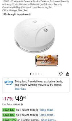 Wireless hidden camera with app control