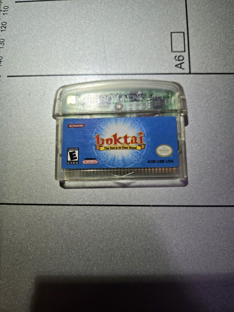 Boktai The Sun In Your Hand Gameboy Advance (Extemely Rare)
