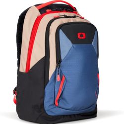 OGIO Axle Pro Backpack, Tan/Blue/Red, 22 Liter