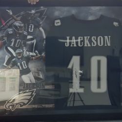 Desean Jackson Framed Jersey Philadelphia Eagles 