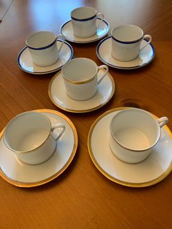 Set of 6 Arzberg Porcelain  cup and saucers