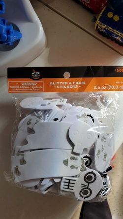 New Glitter and foam stickers, new