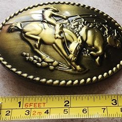 New Western Rodeo Bull Steer Horse Belt Buckle SHIPPING AVAILABLE