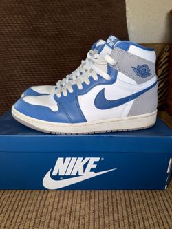 Air Jordan 1 Retro High OG True Blue/ White Cement Grey Size 9.5