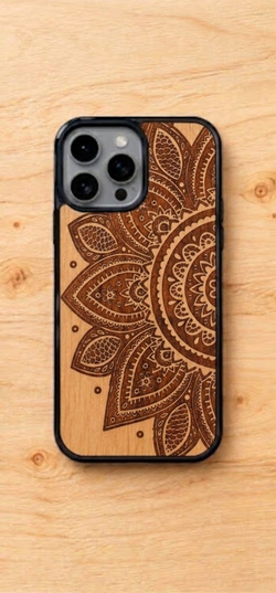 Laser-Engraved Boho Wood Phone Cases – Custom Local Maker at Outlets at Orange
