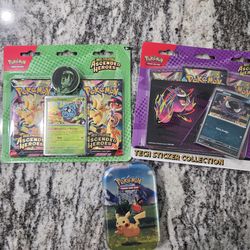 Pokémon Ascended Heroes Packs + Tin & Tech Sticker Collection 🔥