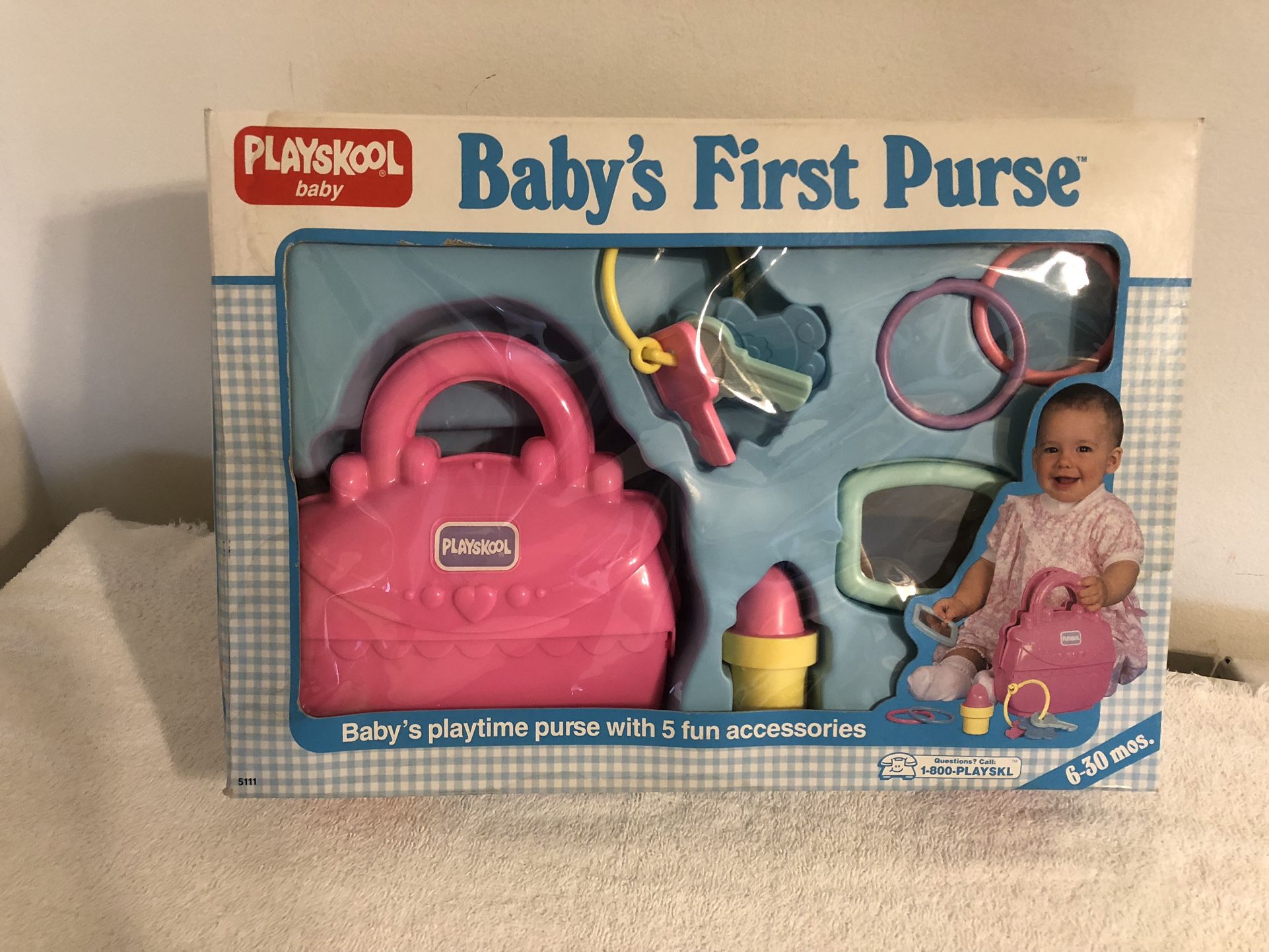 1991 Playskool Baby Baby’s First Purse #5111 NIP HTF