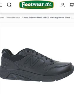 New Balance MW928BK3 Walking Men's Black Leather