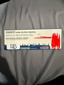 Boletos para ver a Roberto Tapia