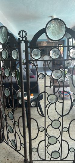 Glass And Metal Room Divider