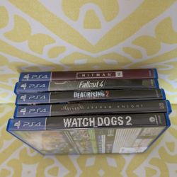 Set Of 5 PS4 Games