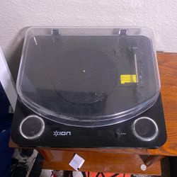 Record Player W/ Stand/vinyl Holder 
